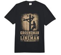 Groundman Oggi Lineman Domani Lineworker Comfort Colors Adult Heavyweight T-Shirt