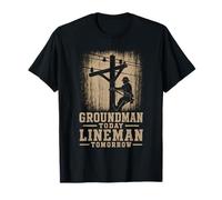 Groundman Oggi Lineman Domani Lineworker Maglietta