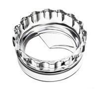 Grounds Distributore per caffettiera Moka Express assicura una diffusione uniforme del caffè macinato, con funzione di cattura per meno disordine durante il processo di preparazione (grande)