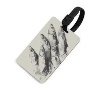 Group of Sardines - Targhetta minimalista per bagagli, borsa da viaggio