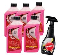 GROUPOIL Antigelo 5X1L Red G12 Liquido antigelo- Antigelo Rosso, Liquido refrigerante auto-100% Made in Italy