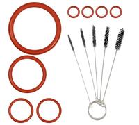 GROVBLE 8 guarnizioni O-ring, compatibili con macchine da caffè Philips serie 2200 e 3200, 5 spazzole, per valvola di supporto, valvola di erogazione