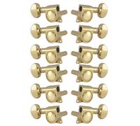 Grover 406G12 - Mini rotomatica di bloccaggio con pulsante rotondo, 6 + 6, colore oro