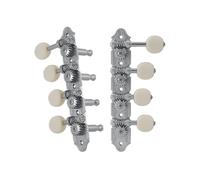 Grover 409FCW Mandolin Machine Heads, Standard 4 + 4, per mandolini in stile "F", cromato