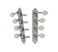 Grover 409FCW - Mandolino professionale standard "F" con pulsante bianco, standard, 4 + 4, cromato