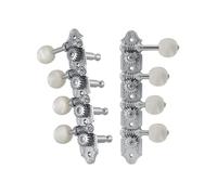 Grover 409FVC - Mandolino professionale vintage, stile "F", con bottone Pearloid, standard, 4 + 4, nichel