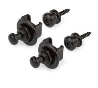Grover Chiusura a tracolla per chitarra a sgancio rapido, 1 paio, colore: nero GP800B