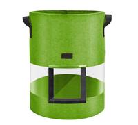 Grow Bags Fabric Pots - Heavy Duty Nonwoven Planter Containers, Visible Root Window Multi Purpose Handle Design System, Outdoor Tomato Vegetable Fruit Cultivation Planter Breathable Aeration Growth