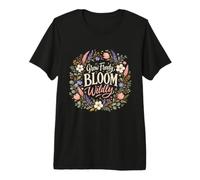 Grow Freely Bloom Wildly Floral Inspirational Calda Citazione Maglietta Premium