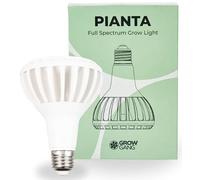 Grow Gang Coltiva luci per piante da interno, Lampadina a LED a spettro completo, luce per coltivazione indoor per piante grasse erbe e cactus, germinazione di piantine, E27, PPF μmol/s 33.1.