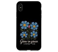 Grow In Grace Boho Floral 2 Pietro 3:18 Verso cristiano Custodia per iPhone XS Max