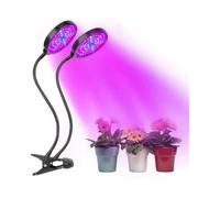 Grow Light, 2 Heads 156 Led Grow Light, 30w 360 Full Spectrum Garden Grow Light with 3 Brightness Modes (1 Piece, Black)