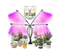 Grow Light for Indoor Plants - Upgraded Version 80 LED Lamps with Full Spectrum & Red Blue Spectrum, 3/9/12H Timer, 10 Dimmable Level