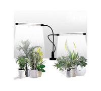 Grow Light,sunlight White 50w 84 Led Dual Head Clip Plant Lights, 4/8/12h Timer & 5 Dimmable Levels