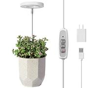 Grow Lights, luce per piante da interni, a spettro completo, 4 luci a LED per la crescita dimmerabile, con USB, per principianti o appassionati, piante da interni