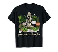 Grow Positive Thoughts Coltivare Pensieri Positivi Yoga Maglietta