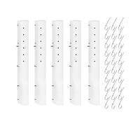 Grow Tubes For Tree - Vented Seedling Shelter And Tree Trunk Protector, 5 Pack With 30 Releasable Zip Ties, 36/48 Inch Height 950g Durable PP Material, Breathable Slit Design For Orchard Forestry