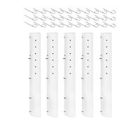 Grow Tubes for Trees - 5 Piece Vented Seedling Shelter with Releasable Zip Ties,Tree Trunk Protector - for Garden Orchard Greenhouse Farm Landscaping