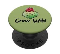 Grow Wild Desert Southwestern cuore arte PopSockets PopGrip Adesivo