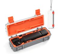 Growalleter Custodia rigida per DJI Osmo Pocket 4, custodia da viaggio impermeabile IP67 con fodera in silicone personalizzata, cordino e moschettone, adatta per fotocamera, manico batteria, filtri e