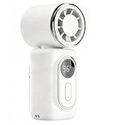 Growalleter Mini ventilatore portatile, mini ventilatore a clip, ventilatore portatile ricaricabile USB con 5 velocità, display a LED, testa regolabile a 180°, ventilatore tascabile silenzioso per