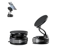 Growalleter Supporto magnetico per telefono da auto, girevole a 360°, potente supporto magnetico per iPhone, portatile, pieghevole, per guida, fitness, bagno (1 pezzo)