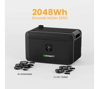 Growatt NOAH 2000 2048Wh Centrale Balcone Fotovoltaico con Batteria LiFePo4