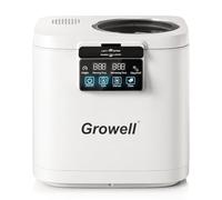 Growell Compostiera elettrica da 4 litri per cucina, contenitore intelligente per compost da banco con finestra visibile, inodore e a basso rumore, pulizia automatica, trasforma i rifiuti alimentari