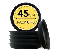 Growers Own Sottovaso rotondo da 45 cm, confezione da 6 vassoi antigoccia resistenti, proteggono le superfici da danni e macchie d'acqua, resistenti alle intemperie e facili da pulire, durevoli per