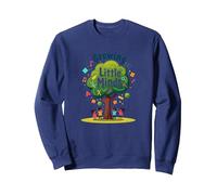 Growing Little Minds: Albero educativo per Bambini Felpa, Unisex per Adulti, Navy, L