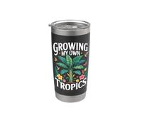 Growing My Own Tropics Giardinaggio Tropicale Orto Bicchiere termico in acciaio inox doppia parete