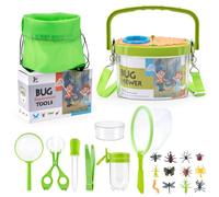 Growithu Bug Hunting Kit per bambini: 23 pezzi Bug Catcher per bambini Outdoor Explorer giocattoli per 3 4 5 6 7 anni