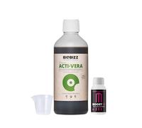 GROWMANIA Acti Vera di BioBizz 250 ml + Probe Boost Up di Up Nutrients + Dosatore | Attivatore organico per giovani piante | Aumenta la crescita in piccoli spazi