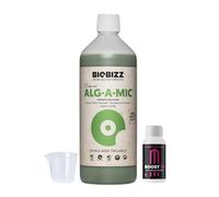 GROWMANIA Alg-A-Mic di BioBizz 1L + Probe Boost Up di Up Nutrients + misurino | Rivitalizzatore organico delle piante | Eccellente per giardini e frutteti di medie dimensioni