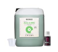 GROWMANIA Alg-A-Mic di BioBizz 5L + Probe Boost Up di Up Nutrients + misurino | Soluzione organica per grandi giardini | Vitalità e resistenza per ampi giardini