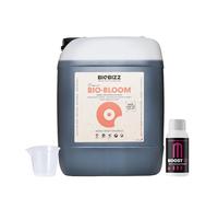 GROWMANIA Bio Bloom di BioBizz 5 litri + campione Boost Up Nutrienti + misurino | Biobloom fertilizzante organico estensibile per fioritura ideale per giardini e orti
