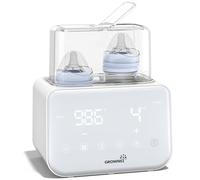 Grownsy Scaldabiberon 10 in 1, Rapido Controllo Della Temperatura, Con Display LCD, Timer, Scongelamento, Sterilizzazione, Conservazione 24 Ore, Doppio Scaldabiberon Per Latte Materno