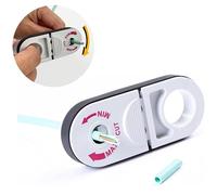 GROWORD Strumento universale per spelafili di rete per Cat5e, Cat 6, Cat 6a, Cat7, Cat 8 - Spellafili coassiale professionale e tagliacavi - Utp, Stp, Sftp Pocket Cable Stripper Tool (bianco)