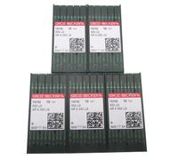 GROZ-BECKERT - Aghi in scatola di plastica trasparente CKPSMS, 50 pezzi, aghi Groz-Beckert 332 LG ARX332 LG, compatibili con/ricambio per Adler Brand 30-5,30-7 (misura ago: 21/130)