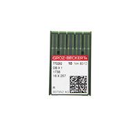 Groz-Beckert Confezione da 10 aghi da cucito, per sistema DBx1 con pistone rotondo e punta arrotondata, per macchine da cucire industriali, Nm. 80/12