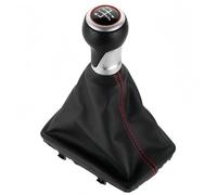 Grozzy Maniglia del cambio universale Per A4 B6 B7 2000-2008 Pomello del cambio auto Leva Stick Pen Cuffia Copertura 5/6 per velocità(5 Black Red)