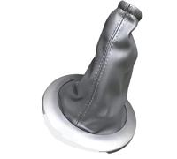 Grozzy Pomello cambio a installazione rapida Per Renault per Megane, cuffia copri-soffio, cornice del bagagliaio, parapolvere(Grigio)