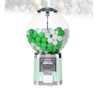 Grpquatsch Distributore Automatico di Candy, Distributore Automatico di Palline di Gomma da Masticare Big Bubble for Palline da 1,26 Pollici, Macchina for La Conservazione delle Capsule Green