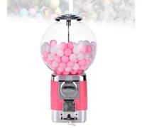 Grpquatsch Distributore Automatico di Candy, Distributore Automatico di Palline di Gomma da Masticare Big Bubble for Palline da 1,26 Pollici, Macchina for La Conservazione delle Capsule Pink