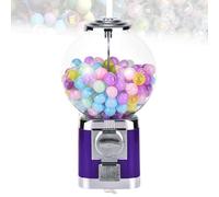 Grpquatsch Distributore Automatico di Candy, Distributore Automatico di Palline di Gomma da Masticare Big Bubble for Palline da 1,26 Pollici, Macchina for La Conservazione delle Capsule Purple