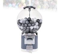 Grpquatsch Distributore Automatico di Candy, Distributore Automatico di Palline di Gomma da Masticare Big Bubble for Palline da 1,26 Pollici, Macchina for La Conservazione delle Capsule Gray