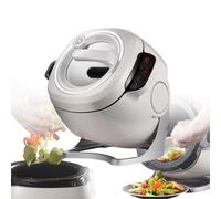 Grpquatsch Frullatore for Carne E Verdure, Robot da Cucina Commerciale da 2000 W, Macchina di Cottura Automatica Intelligente da 6 Litri con Rotazione A 360°, per Riso Fritto E Altro Ancora