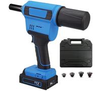 Grpquatsch Rivettatrice Senza Fili, Rivettatrice A Batteria,Rivettatrice da 2.4 A 4.8 Mm, Potenza di Attuazione 20000 N,Strumento per Rivetti Ciechi A Batteria