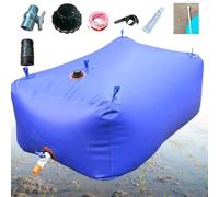 Grpquatsch Sacca per Accumulo d'Acqua Serbatoio, Borsa per Acqua Piovana Flessibile, con Coperchio, Nastro, Morsetto, Adesivo, per Stoccaggio di Acqua di Emergenza E Irrigazione Agricola 4000L