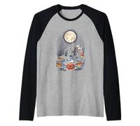 GRR Argh Walking Zombie Divertente Halloween Horror Dead Maglia con Maniche Raglan